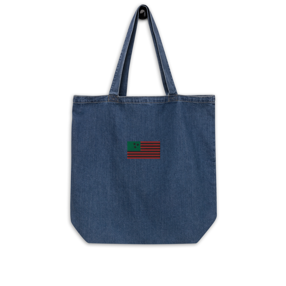 Support Black Nashville Tote - 615 Organic denim bag